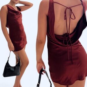 Princess Polly Red Satin Dress